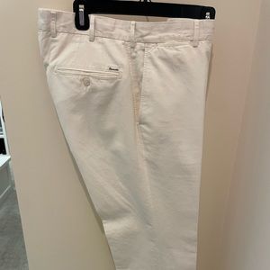 Faconnable Straight Leg Linen Pant